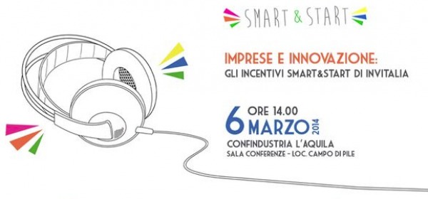Smart&Start, Invitalia il 6 marzo a L’Aquila